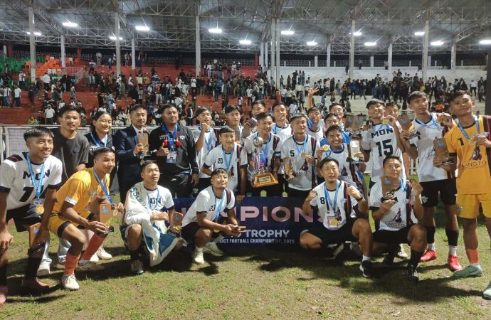 “Mon District Wins Dr. T. Ao Trophy 2025: Historic Football Victory Celebrated”