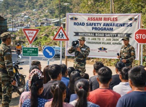Assam Rifles Promote Road Safety Awareness in Kiphire, Nagaland