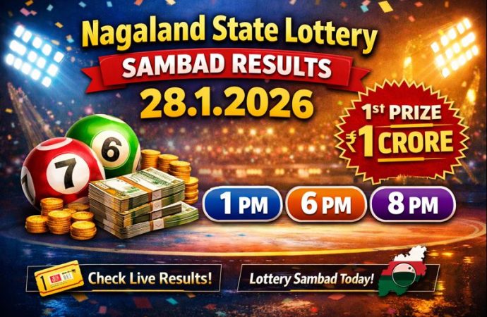 Nagaland State Lottery Sambad 28.1.2026 – Today 1PM, 6PM & 8PM Results